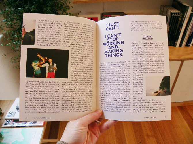 mono.kultur #29 Chris Taylor / Grizzly Bear: Refine For Now - Image 3