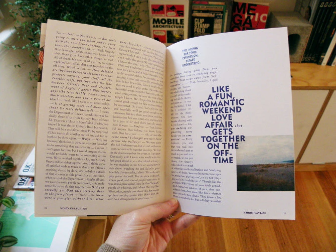 mono.kultur #29 Chris Taylor / Grizzly Bear: Refine For Now - Image 4