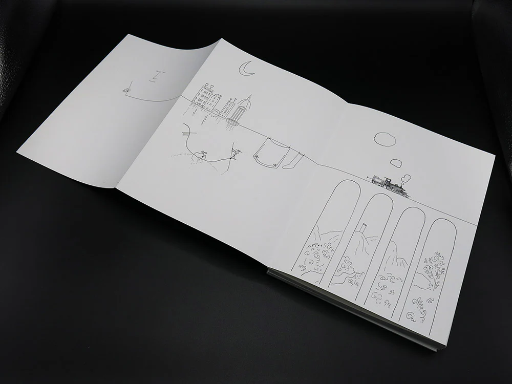 Saul Steinberg - 4 Leporellos: The Line / Types of Architecture / Shores of the Mediterranean / Cities of Italy (Rare) - Image 3
