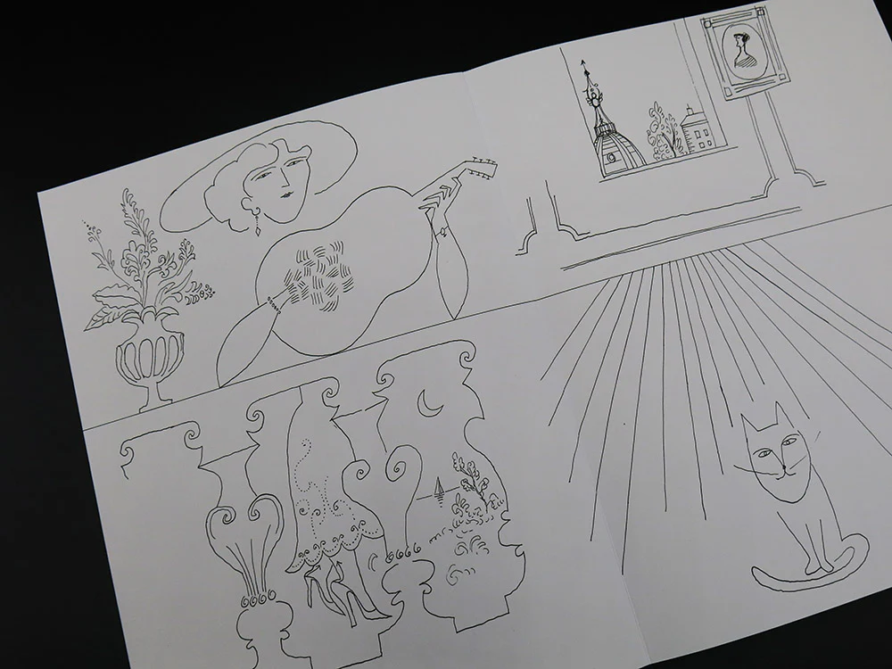 Saul Steinberg - 4 Leporellos: The Line / Types of Architecture / Shores of the Mediterranean / Cities of Italy (Rare) - Image 5