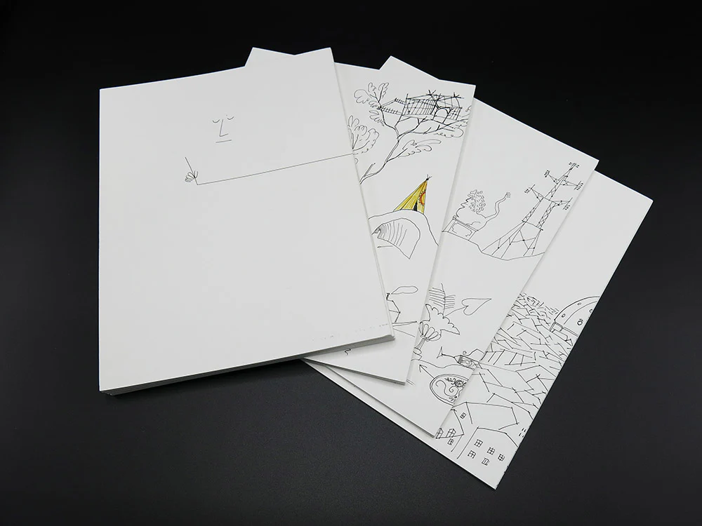 Saul Steinberg - 4 Leporellos: The Line / Types of Architecture / Shores of the Mediterranean / Cities of Italy (Rare) - Image 9